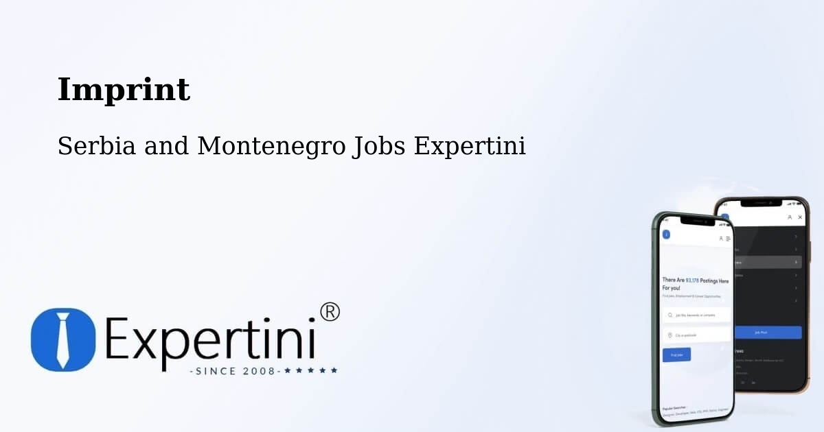 Imprint – Pickering - Serbia and Montenegro Jobs Expertini